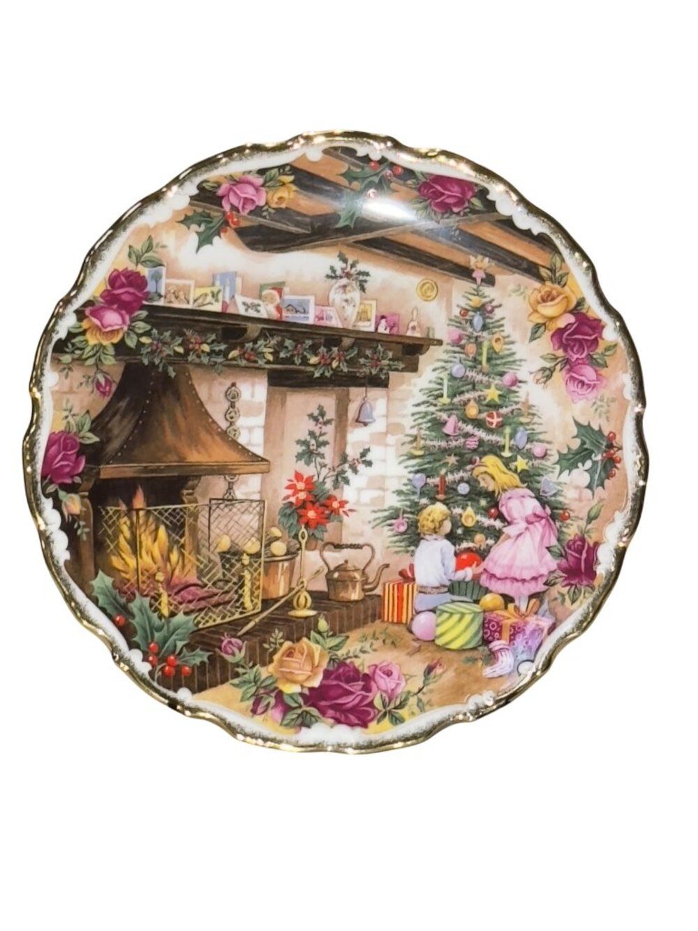 Royal Albert "Christmas Joy" Bone China Plate By Fred Errill